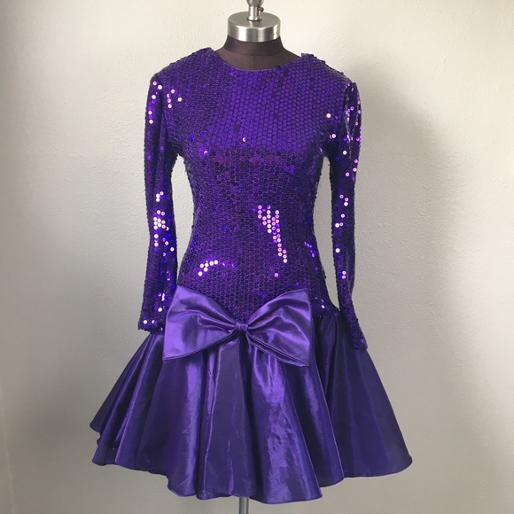 80s Sequin Prom Dress